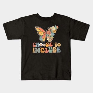 Choose To Include Special Education Teacher Autism Awareness Kids T-Shirt